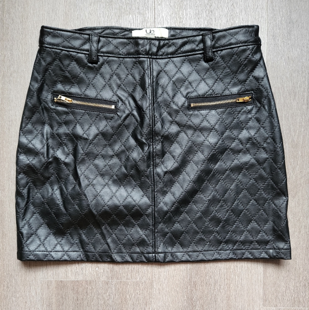 Leather mini skirt size 2